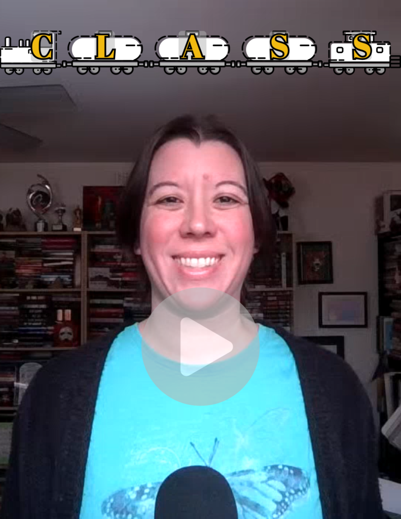 A still image from a free class point tracker webinar