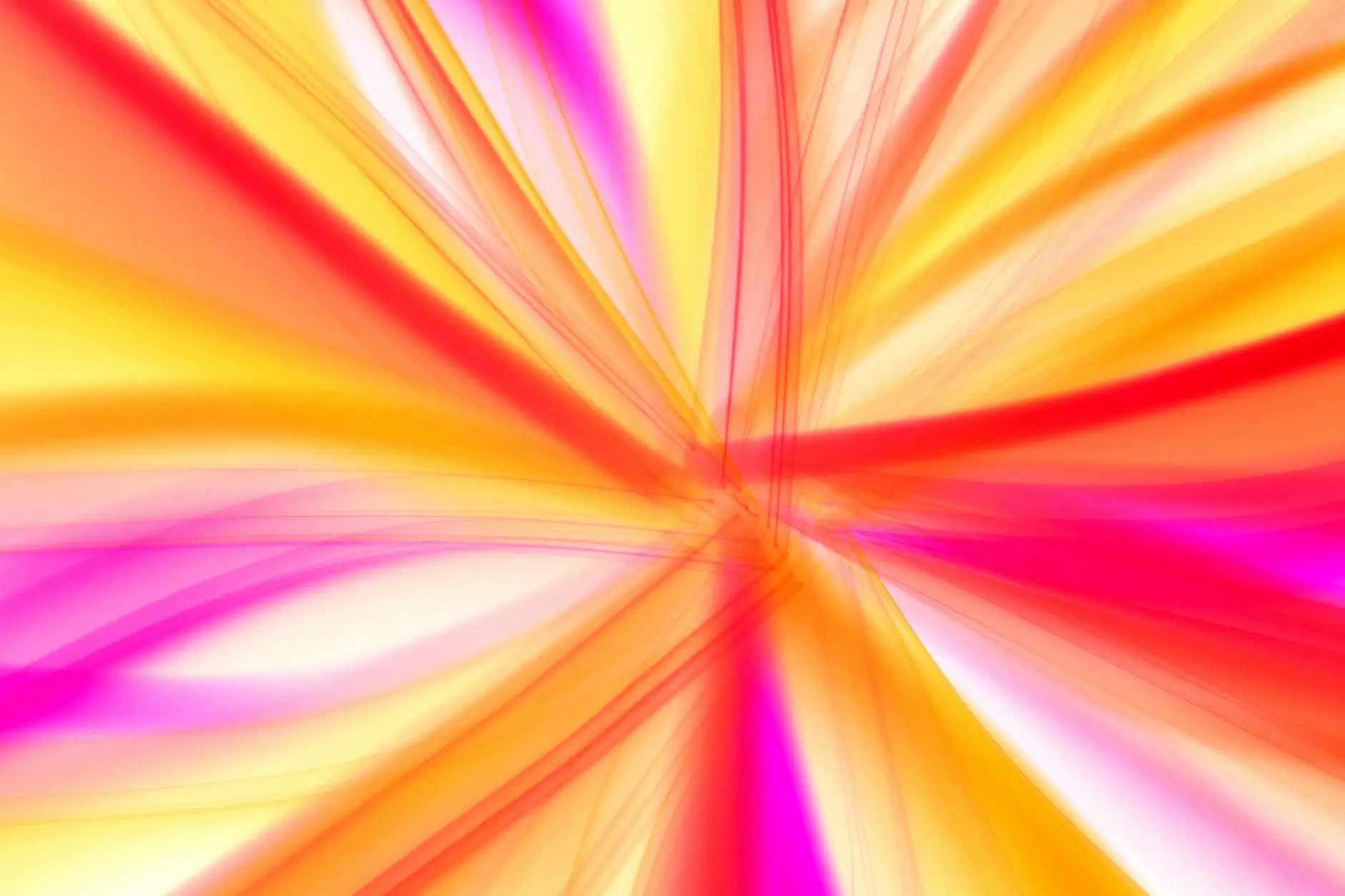 bright streaks of red, yellow, orange, pink, and white fill the image, representing a visual quiet cue for students