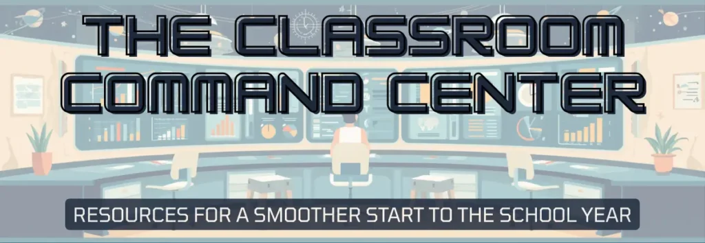Hero image for the classroom command center landing page promising resources for a smoother start to the school year